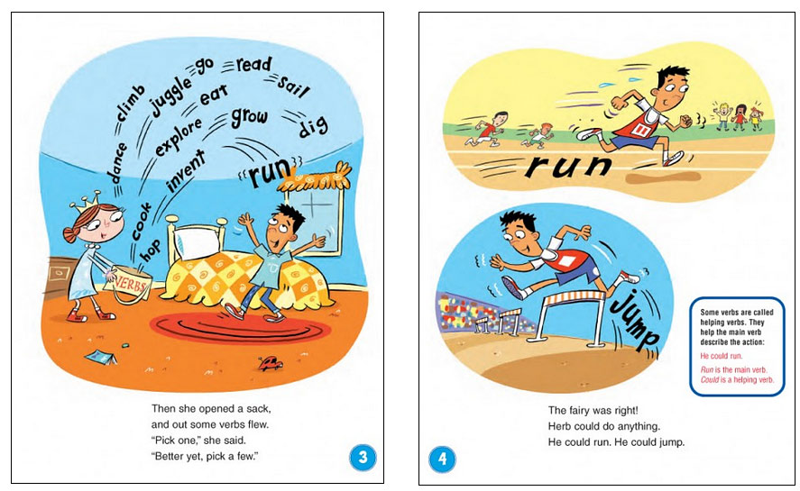 A Verb for Herb (Grammar Tales ) kids book about verbs