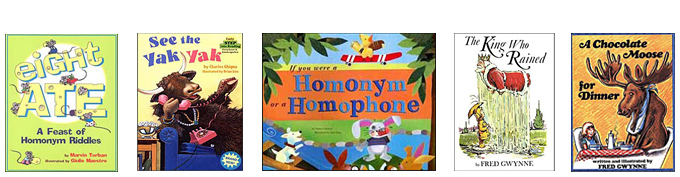 What are online resources for teaching children the meaning of homonyms?